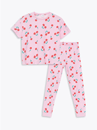 لون وردي داكن مطبوع