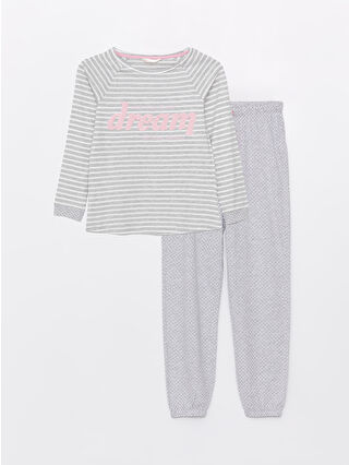 Grey Melange Printed