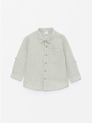 Dull Green Striped