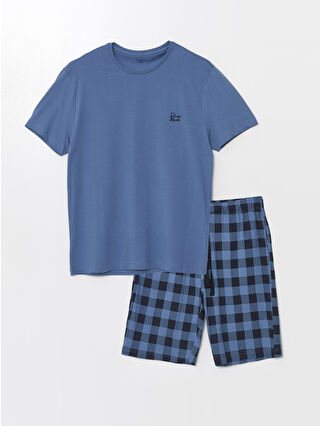 Mid Blue Printed
