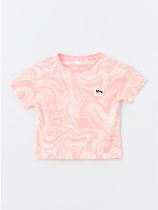 Uçuk Pembe Baskılı