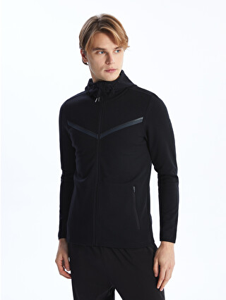 XSIDE ACTIVE Kapüşonlu Uzun Kollu Erkek Fermuarlı Sweatshirt