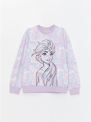 لون ليلكي داكن مطبوع