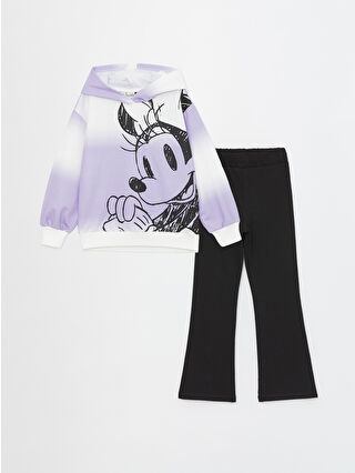 لون ليلكي داكن مطبوع