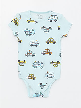 Uçuk Mavi Baskılı