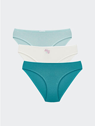 Pastel Yeşil Baskılı