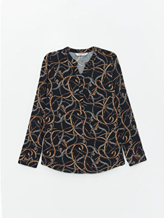 لون فانيلا مطبوع