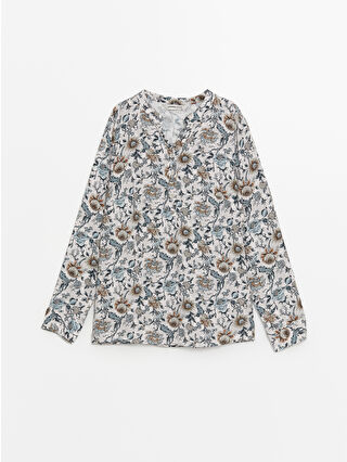 لون كريمي مطبوع