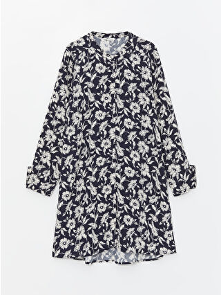 لون كحلي فاتح مطبوع