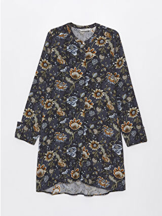 لون كحلي مطبوع