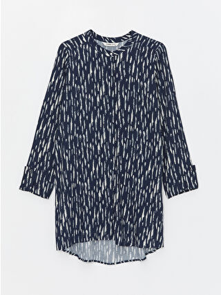 لون كحلي ساطع مطبوع