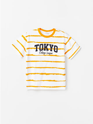 لون باستيل برتقالي مطبوع