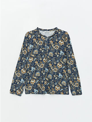 Navy Printed