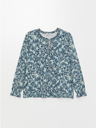 Dull Blue Printed