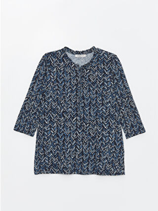 Navy Printed
