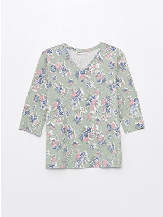 Mint Green Printed