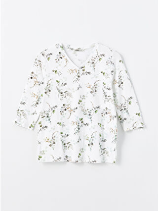White Printed