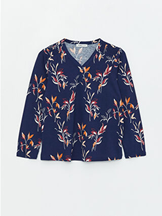 Navy Printed