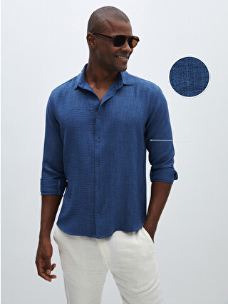 LCW Vision Regular Fit Long Sleeve Men's Textured Shirt - S47293Z8