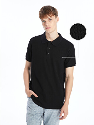 XSIDE Polo Yaka Kısa Kollu Erkek Dokulu Tişört - S47460Z8-CVL | LC