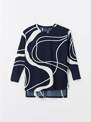 Navy Printed