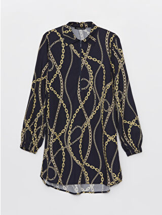 لون كحلي ساطع مطبوع