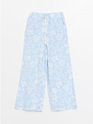 لون أزرق باهت مطبوع