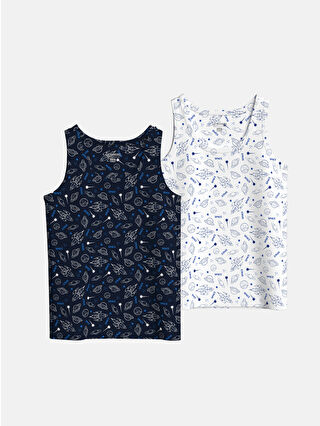 لون أبيض مطبوع