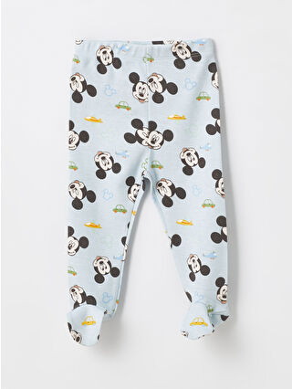 Açık Mavi Baskılı