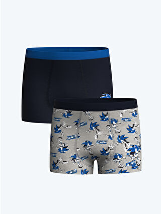 Grey Melange Printed