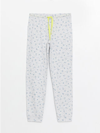 Grey Melange Printed