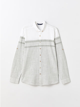 لون أخضر فاتر مخطط