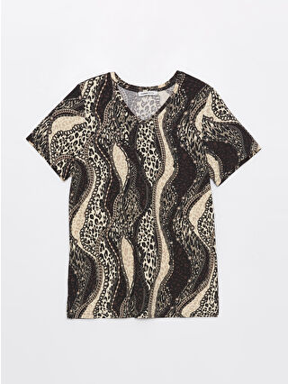 لون فانيلا مطبوع