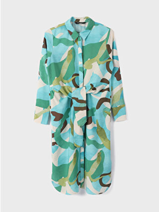 Aqua Green Printed