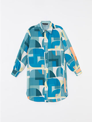 Dull Blue Printed