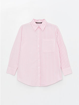 لون وردي باهت مخطط