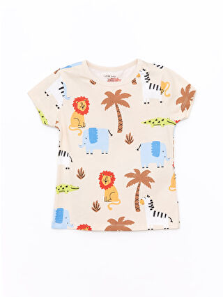 Açık Bej Baskılı