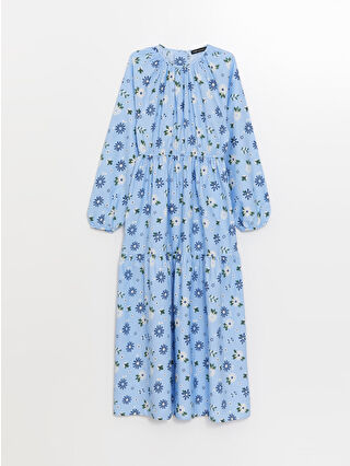 لون أزرق فاتح مطبوع