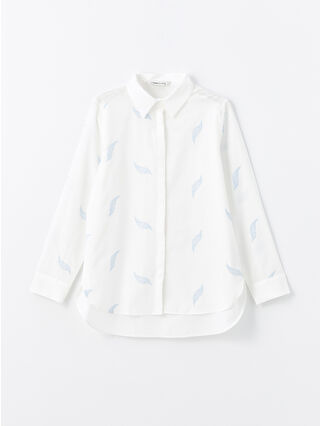 لون أزرق فاتح مطبوع