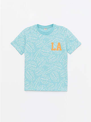 Light Aqua Green Printed