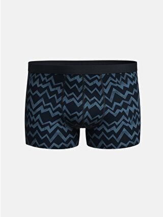 Koyu Lacivert Baskılı