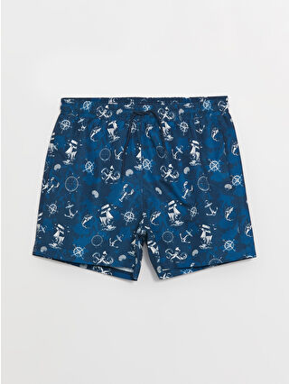 Açık Lacivert Baskılı