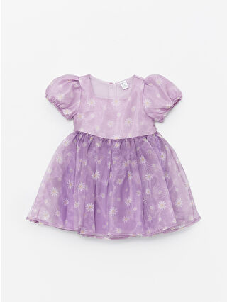 لون ليلكي داكن مطبوع