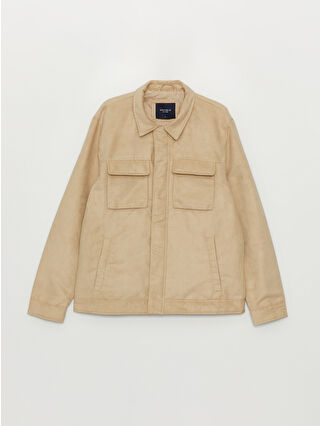 فستان قصير بياقة مزدوجة الصدر للنساء من إيكرو