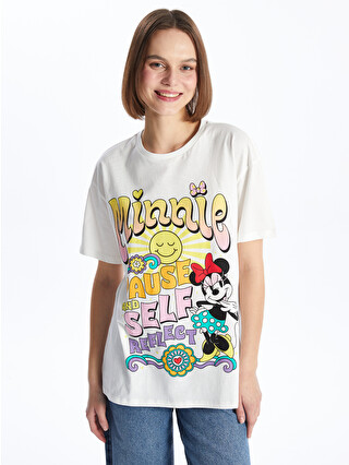 XSIDE Crew Neck Minnie Mouse Printed Short Sleeve Women's T-shirt