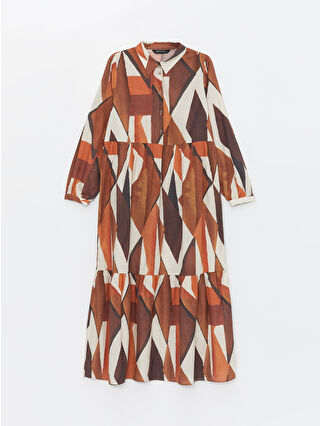 لون باستيل برتقالي مطبوع