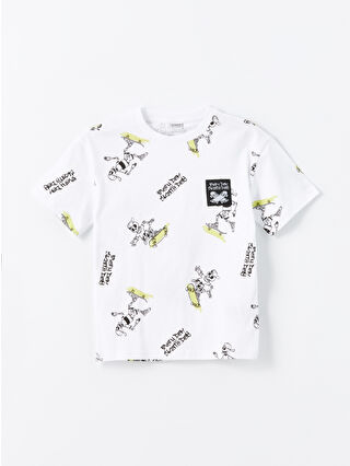 White Printed