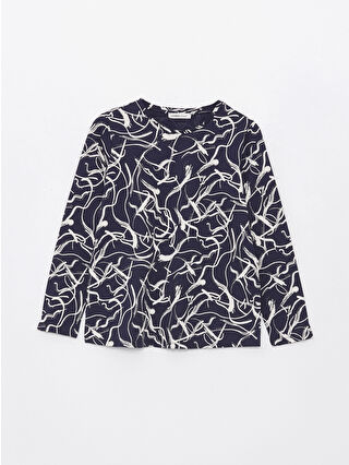 Dark Navy Printed