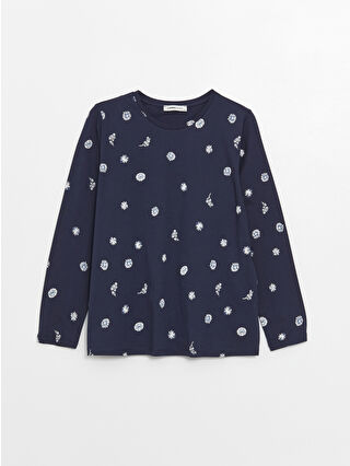 Navy Printed
