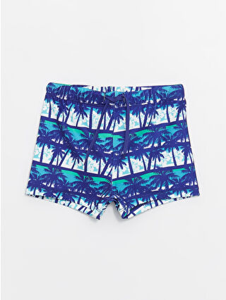 لون أزرق باهت مطبوع